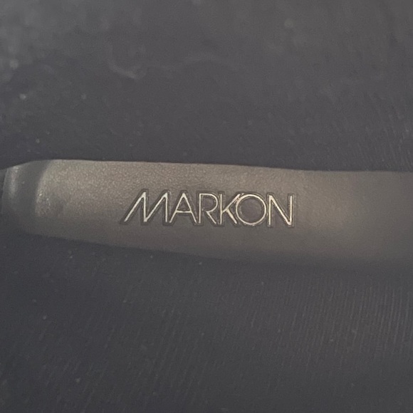 Markon Gray Leather Shelly Mid Calf Boots with Block Heels Size 11 - Picture 13 of 13